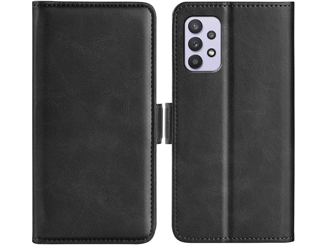 Capa Fecho para Samsung Galaxy A53 5G HONGWE. Anti-Choque Magnética com Porta-Cartões Preto