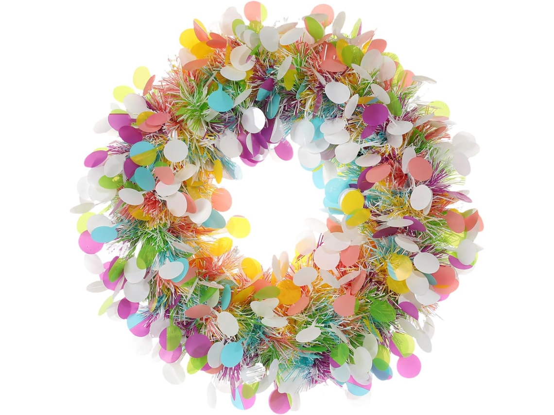 Guirlandas Coloridas com Franjas e Confetes Pendurados para a Páscoa e Festas com Tema de Primavera. SFUSHOS
