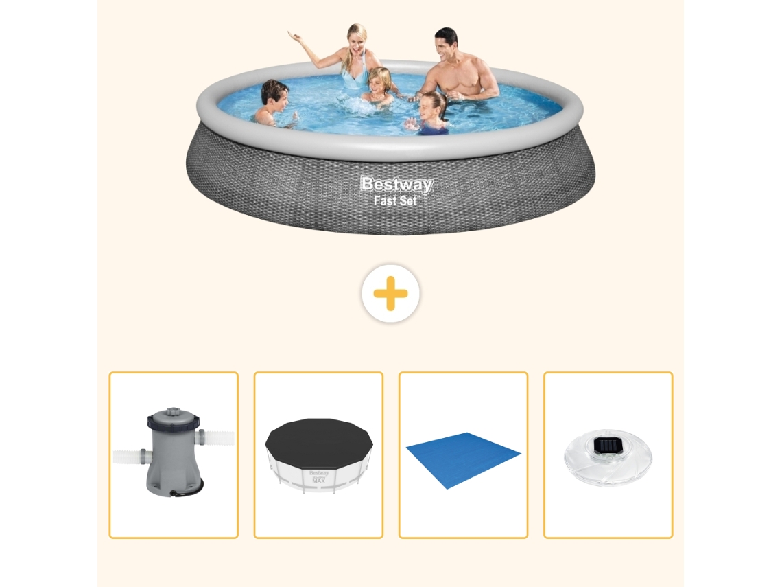 Bestway Piscina Bestway Fast Set Redonda - 396x84 Cm - 5-peças S248