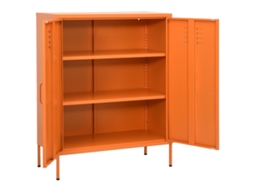 Armário Arrumação Aço 80x35x101,5 Cm Laranja MAISON EXCLUSIVE