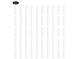 Kit 50pçs Conector Clamp Tubo Estufa Branca 8.5cm