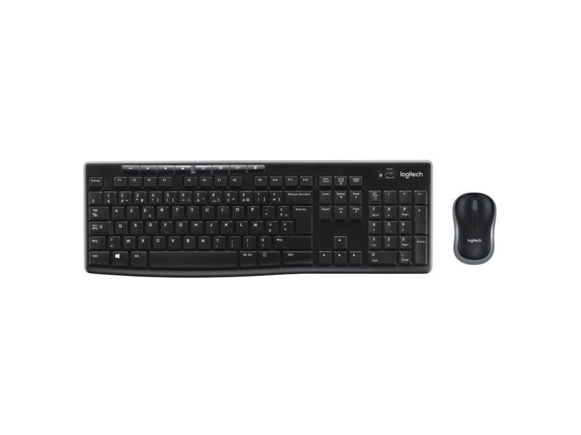 Teclado E Mouse Teclado E Mouse Sem Fio Logitech Mk270 Windows Aquaforge