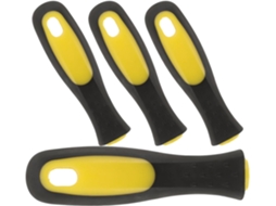 Cabo Portátil Garneck Para Limas De Corte, Com Cabo Ergonômico De Plástico, 4 Peças, Para Artesanato
