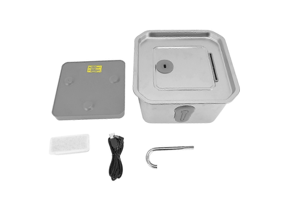 Bebedouro Para Gatos 3.5l Em Aço Inoxidável Inteligente Com Circulação Automática De Água E Alerta Por Aplicativo Para Homehwy