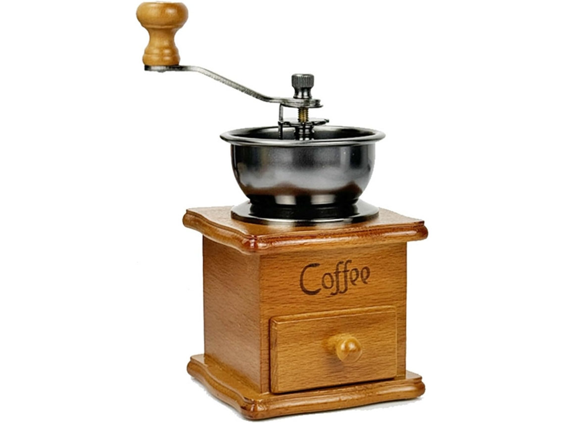 Moedor De Café Manual Tradicional Com Manivela, Moedor Portátil Para Uso Doméstico E Externo, Estilo Retrô.