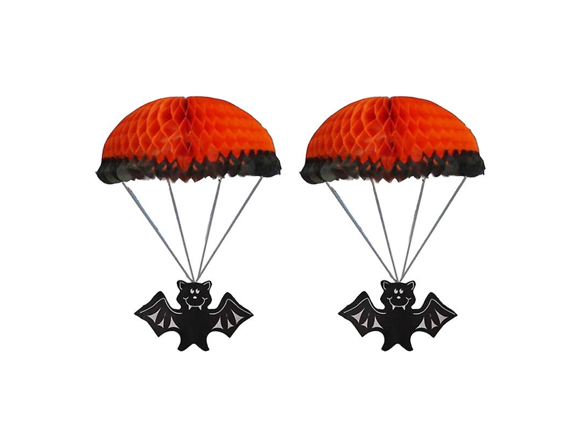 2 Unidades de Pára-Quedas de Papel para Decorações de Halloween ALLINLESS