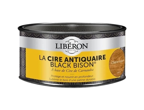 Cera Liberon Black Bison Medium Oak 500 Ml Pasta Nutritiva Para Madeira