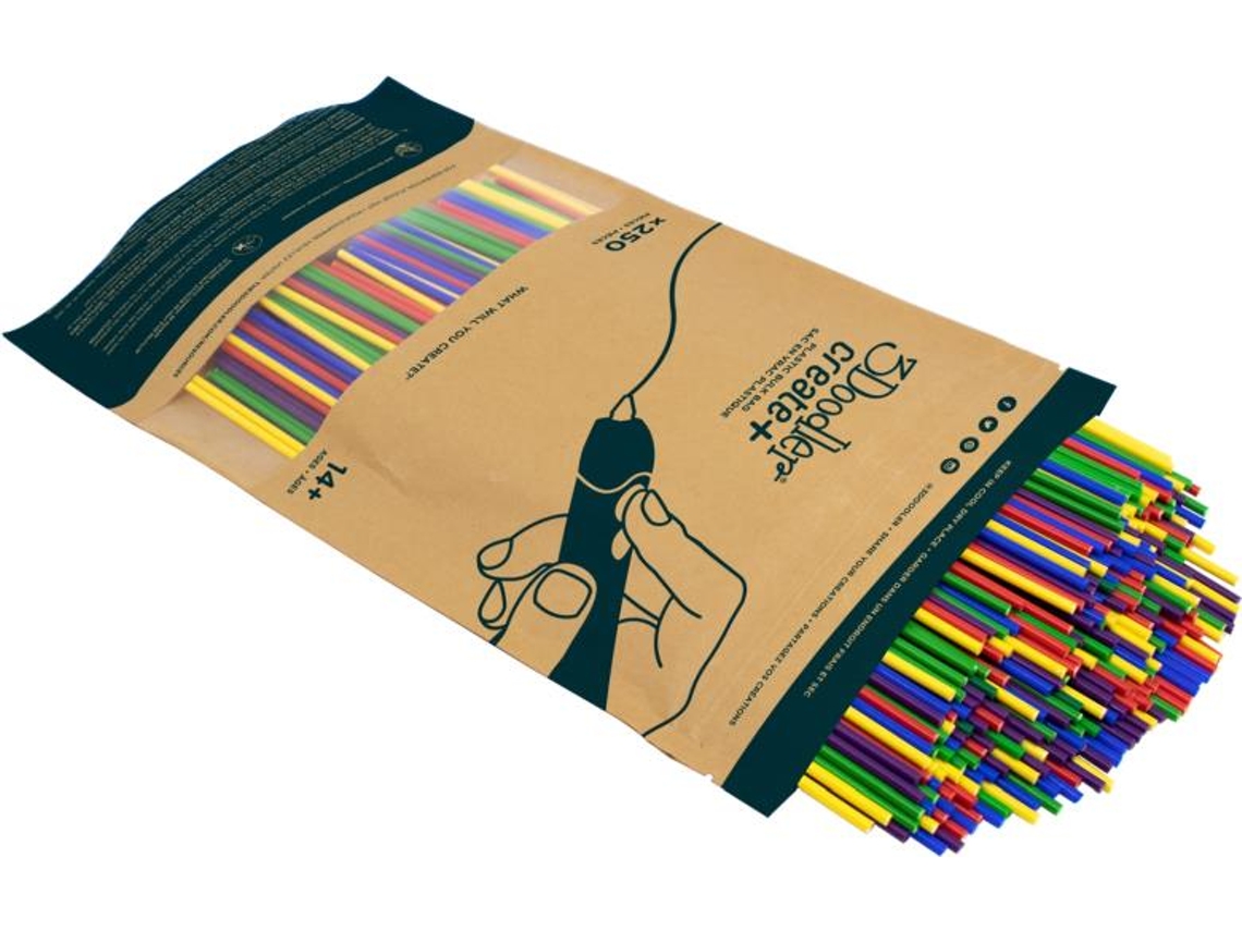 Create Filament Pla 5 Colors Pl Mix2 250 Polyacticsäure Blau Grün Rot Violett Gelb 2 G (pl Mix2 3doodler (pla)