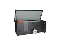 Baú de Armazenamento WASABI Metálico 716 L 165x70x62 cm Sistema de Fecho de Segurança com Chave Abertura Fácil Por Meio de Amortecedores A Gás