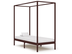 Bed Frame, Bed Frames Vidaxl Marrom Madeira De Pinho (100 X 200 Cm)