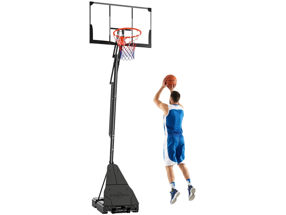 Cesta de Basquete com Altura Ajustável Base Preenchível E-TOWN