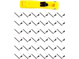Dispensador De Clips Para Documentos Fomiyes Quick, Clips De Substituição Em Aço Inoxidável E Abs Para Escritório Casa