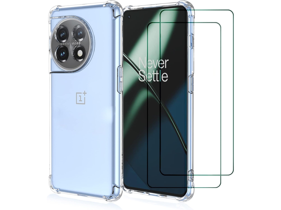 Capa Antichoque Flexível Proteção Para Oneplus Oneplus 11 Hongwe. Pele Sintética Transparente