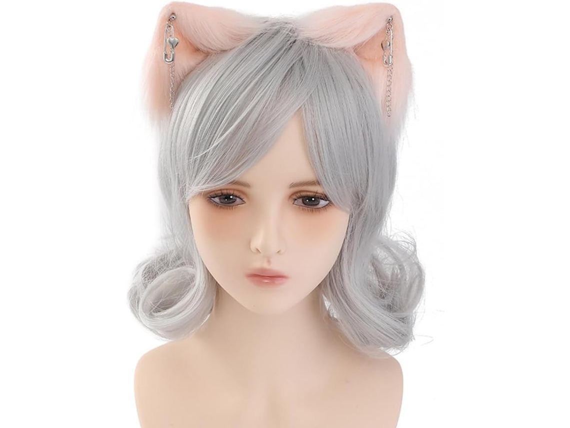 Tiara Artesanal com Orelhas de Lobo para Fantasia de Gatinha. Orelhas de Fera. SFUSHOS