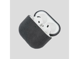Estojo Protetor para Fones de Ouvido em Couro Nobuck TAISHENGDA