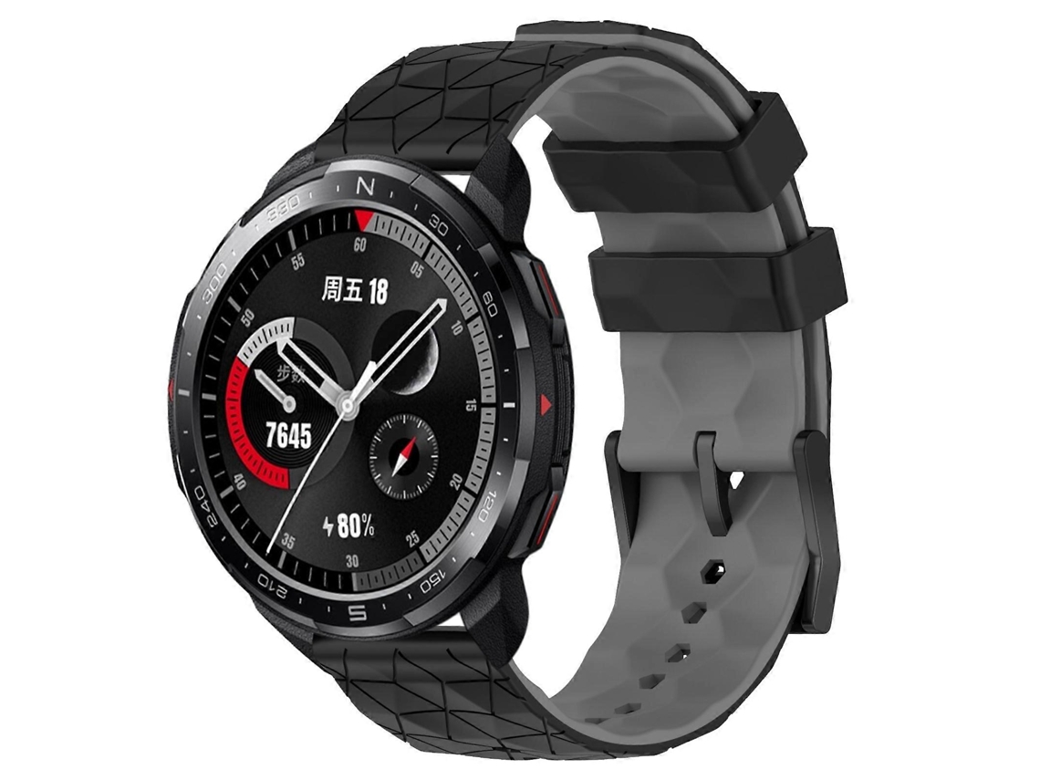 Pulseira De Silicone Bicolor Com Estampa De Futebol Para O Relógio For Honor Gs Pro De 22 Mm.