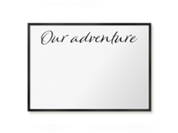 Magnetic Board Our Adventure For The Living Room Espelharte (70x50 Cm)