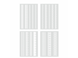 4 Unidades de Papel de Pegatinas Pet Diy Estilo Retro 90*75mm para Decoración Y Pintura