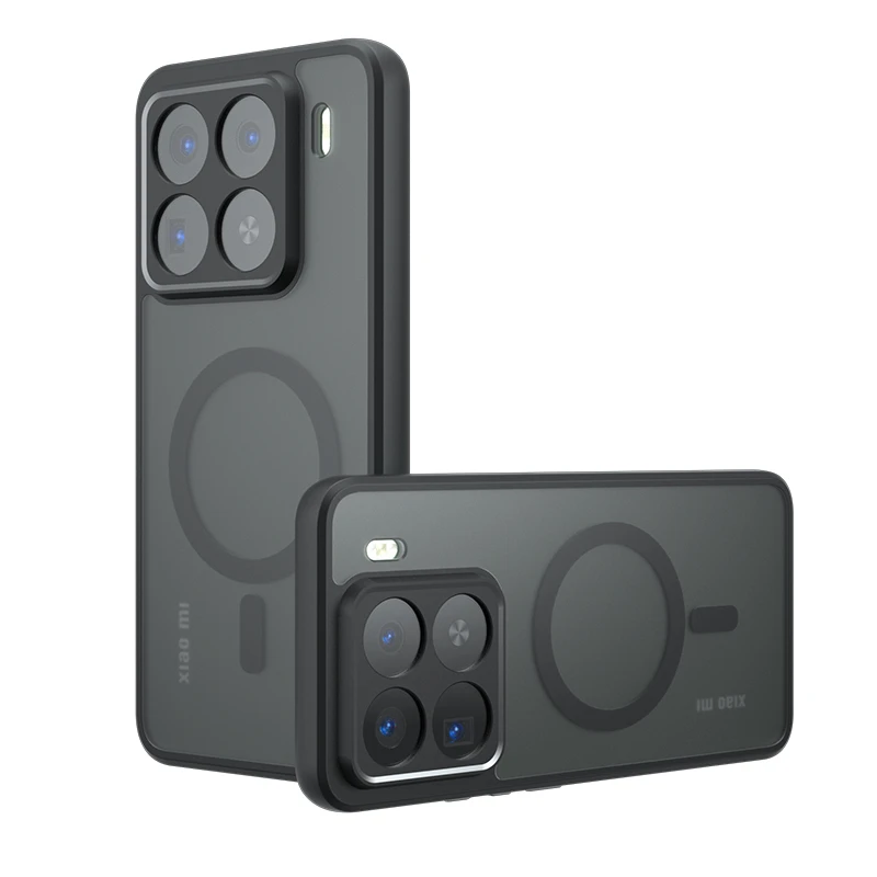 (preto, Xiaomi 17t) Capa Magnética Transparente Fosca, Resistente A Impactos, Compatível Com Magsafe, Traseira Em Acrílico Rígido