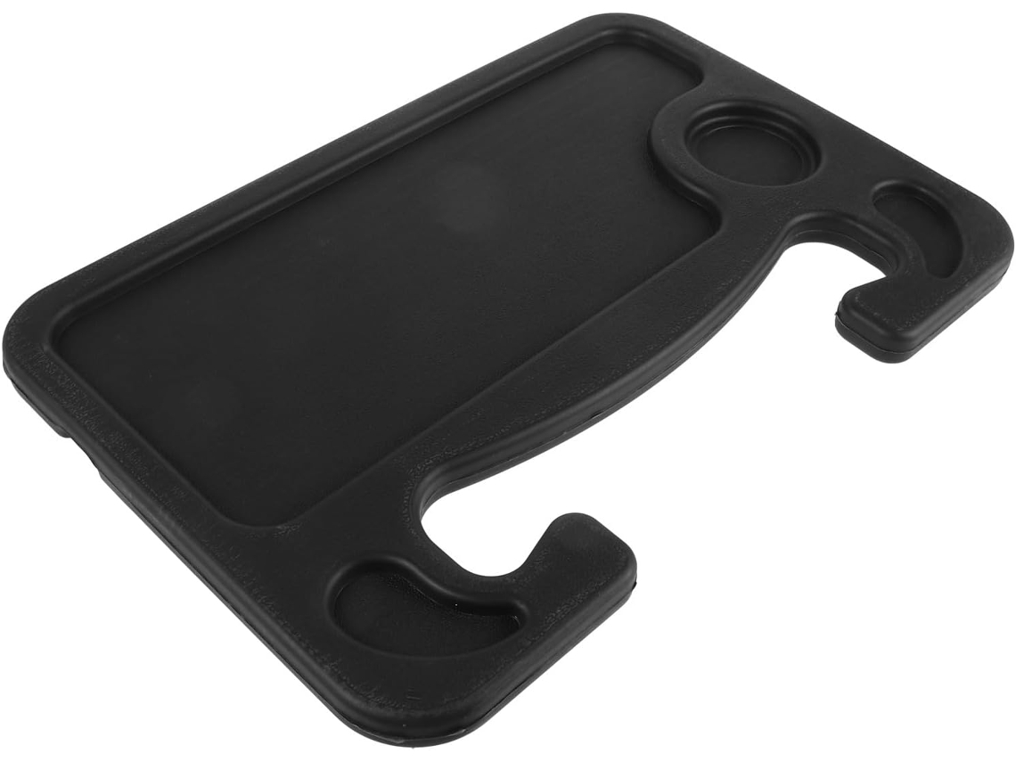 Bandeja Porta-garrafas Para Carro Em Plástico Preto, Dupla Face, Compacta E Portátil.