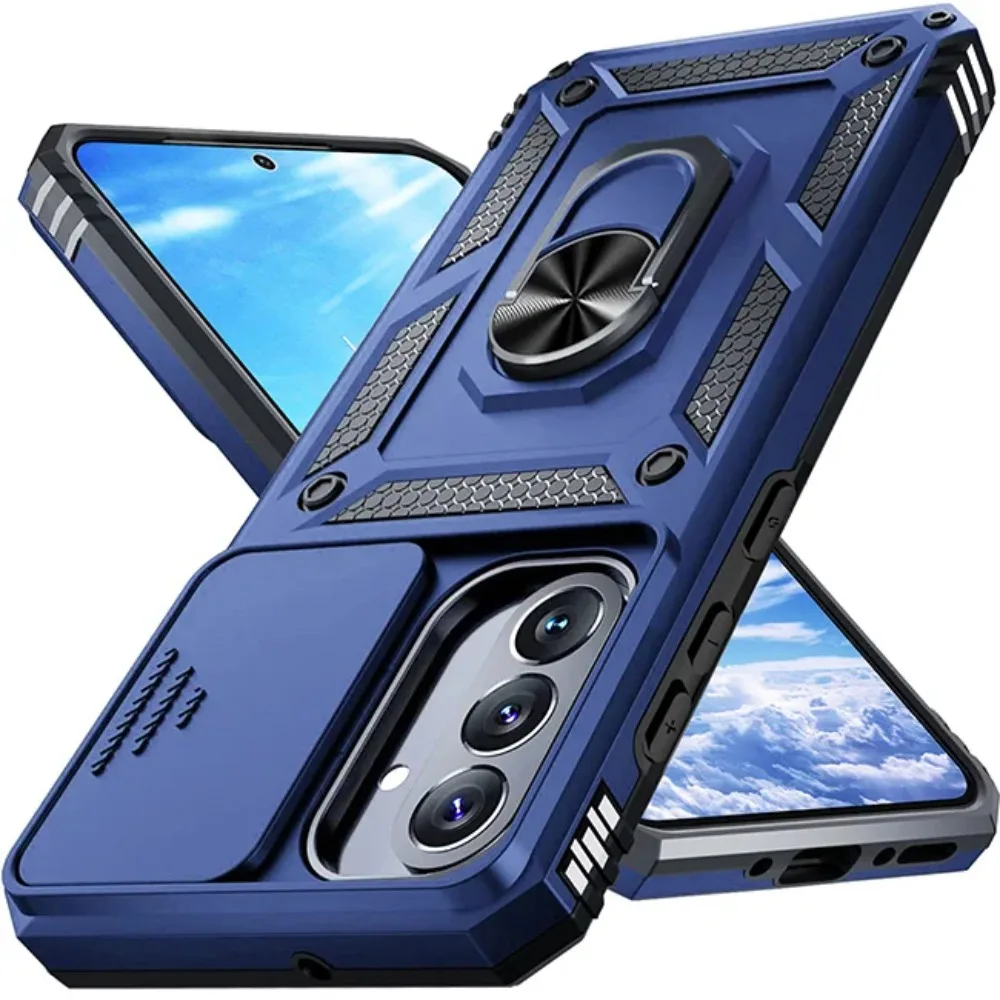 (azul, Galaxy A07) Capa De Celular 2 Em 1 Resistente E Durável, Com Certificação Militar Contra Impactos, Para Samsung.