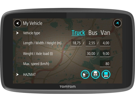 Sistema de Navegação 6'' TOMTOM Go Professional 6200 — Mapa Europa | 48 países | 1h de autonomia