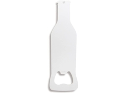 Abertor de garrafas Nova Line, de aço inox, com transferência térmica, branco | S/MARCA