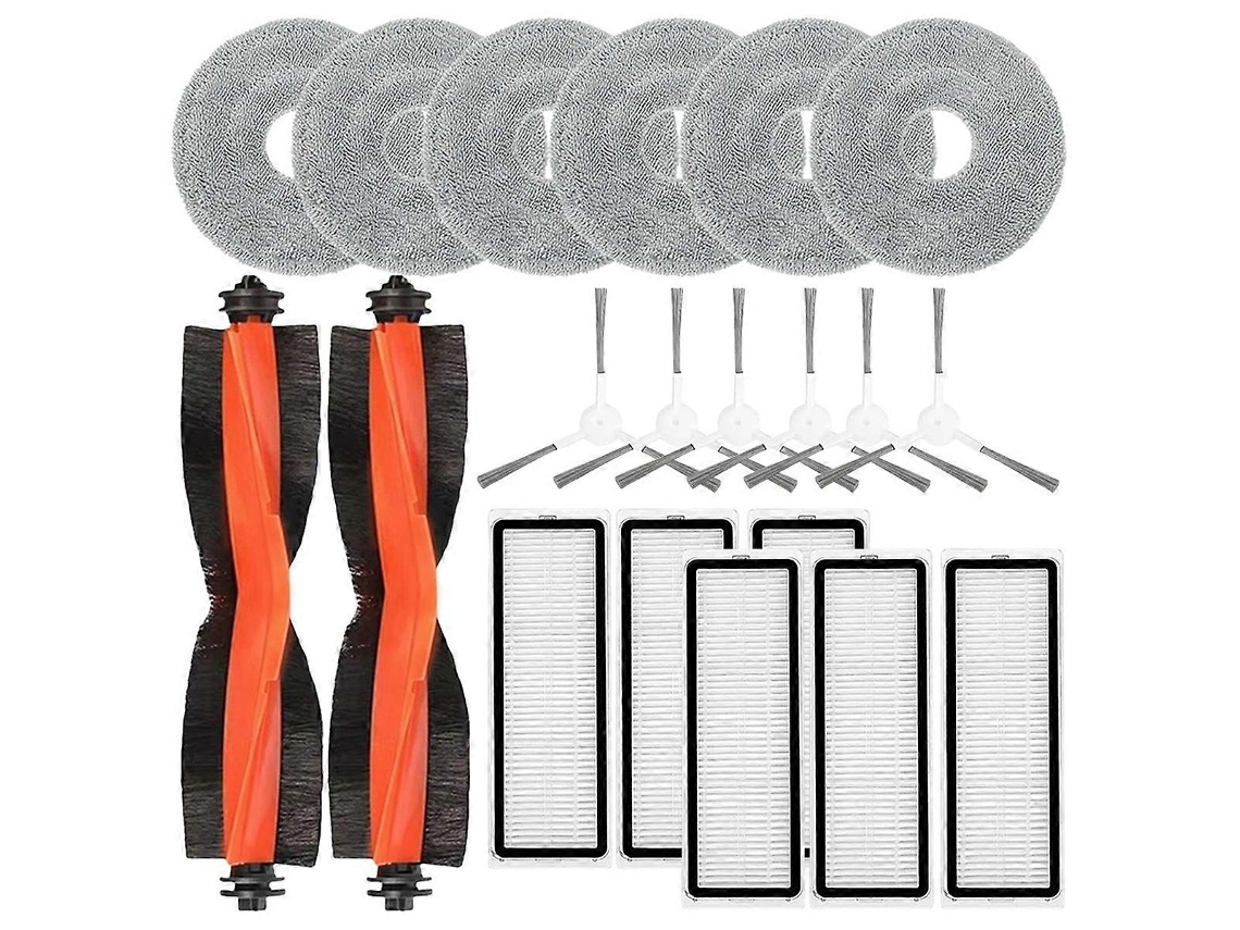 Para Aspirador De Pó Robô Xiaomi S20 Plus S20 B108gl, Peças, Escova Lateral Principal, Filtro Hepa, Pano De Esfregão, Acessórios Db Brilvibera