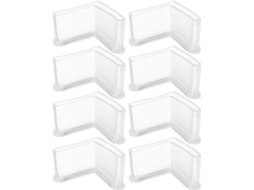 Protetores De Borracha Reutilizáveis Em Formato L Para Pés Móveis, Cadeiras E Mesas, Capas Resistentes Para Proteger