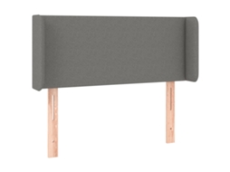 Cabeceira de cama MAISON EXCLUSIVE com tecido Abas Dark Cinzento (103x16x78 cm)