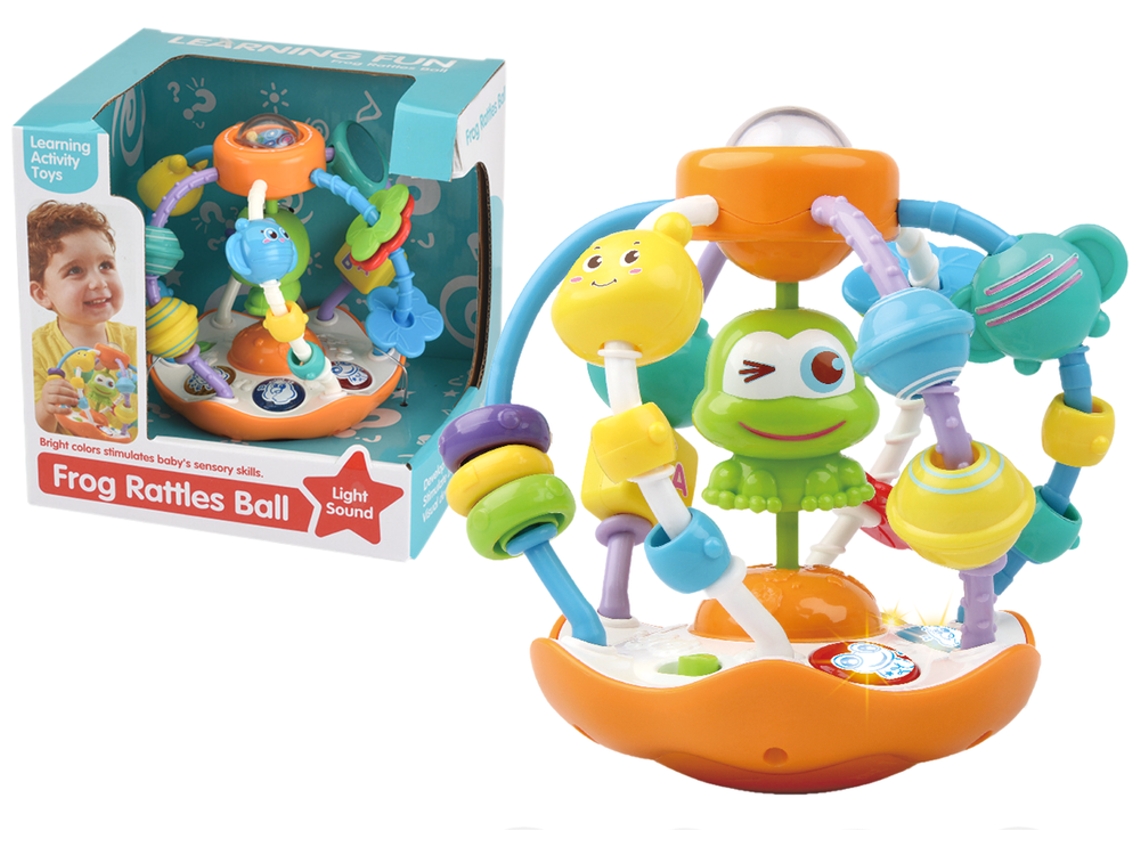 Brinquedo Interativo De Bola De Sapo Com Luz E Música B.active