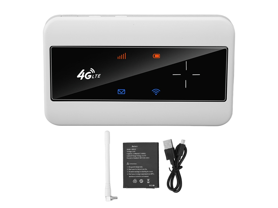 Roteador Móvel 4g (suporta Velocidade De 150mbps E Compartilhamento De Rede Para 10 Usuários)