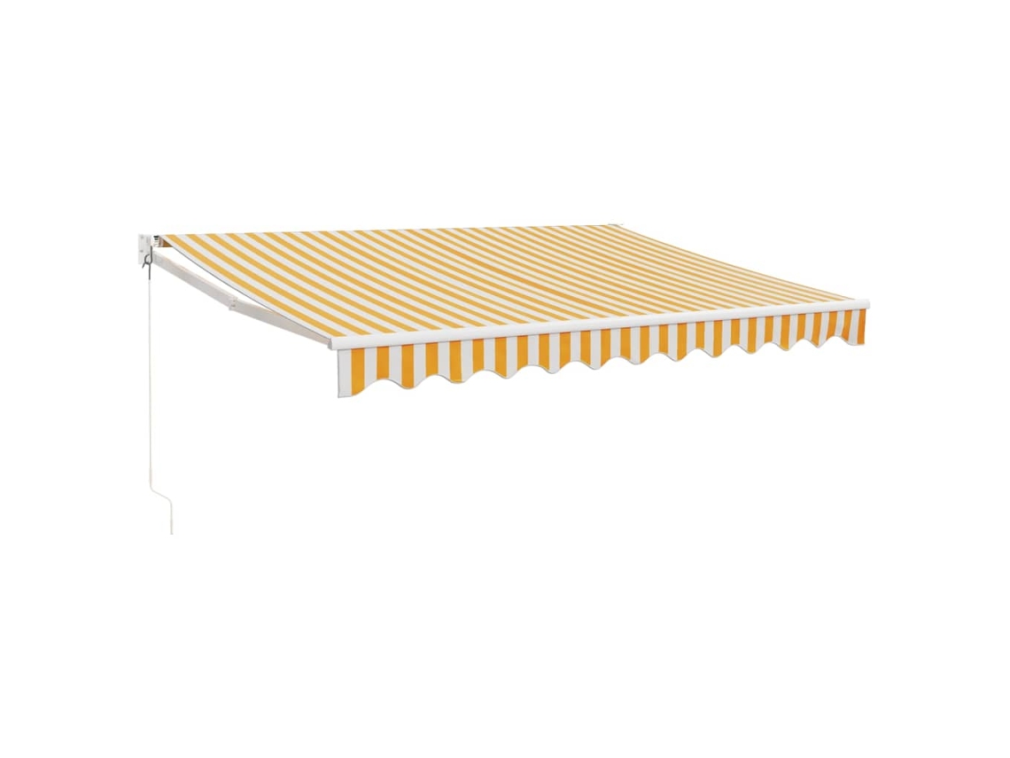 Retractable Awning, Retractable Awnings Vidaxl Amarelo Tecido (3 X 2.5 M)