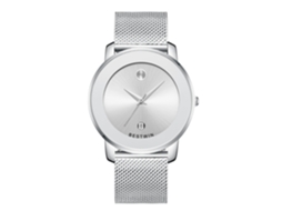 Relógio de Quartzo Masculino MDUG (branco Pulseira de Malha)
