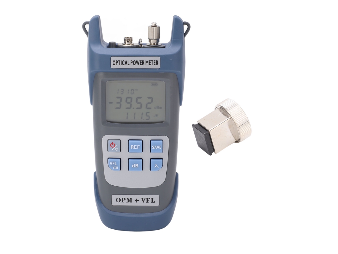 Medidor de Potência Óptica 3 em 1 com Fonte de Luz Vermelha 30km e Teste de Rede Rj45 50 a +26dbm S/MARCA
