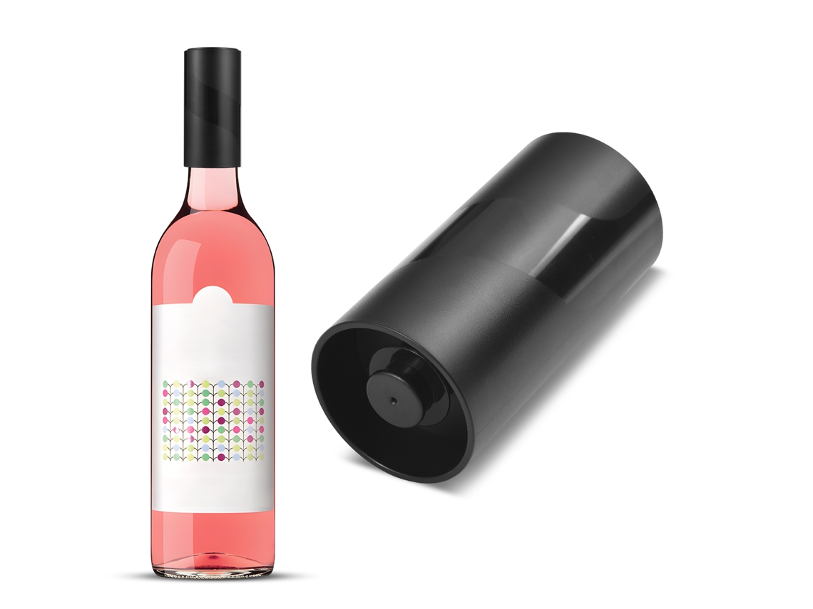 Rolha de Vinho Elétrica a Vácuo Sem Fio Automática Preservadora Portátil Presente para Amantes de Vinho