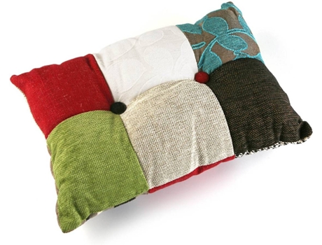 Almofada VERSA com enchimento Patchwork — Boho | Étnico