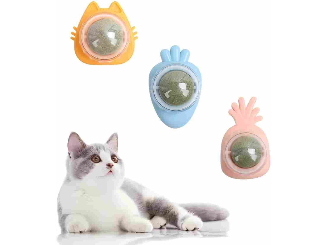 Conjunto 3 Bolas Catnip 360°