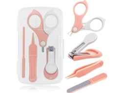 Kit De Cortador De Unhas Para Bebês Rosa E Cinza*