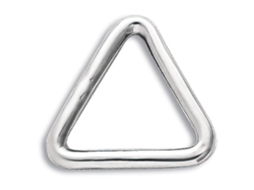 Anel Triangular de Aço Inoxidável Prateado 5 X 50 Mmoem Marine