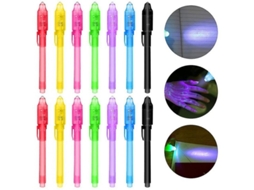 14 Lápis Secretos Com Luz Uv, Brinquedos Reutilizáveis Para Festa De Aniversário De Crianças