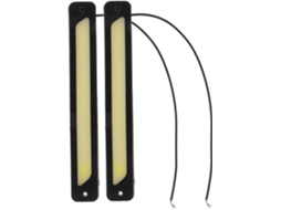 Conjunto De 2 Luzes Diurnas Led Para Carro, Em Silicone Preto, Alto Brilho, Flexíveis E À Prova D Água Ip65, Para Uso