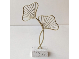 Folhas De Ginkgo Metálicas Ocas Decorativas Estilo Nórdico Para Casa E Escritório