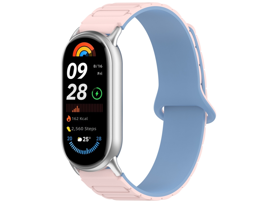 Pulseira de Silicone Magnética para Xiaomi Smart Band 8/9/10, 12mm, Fecho Tipo I CHABERLU
