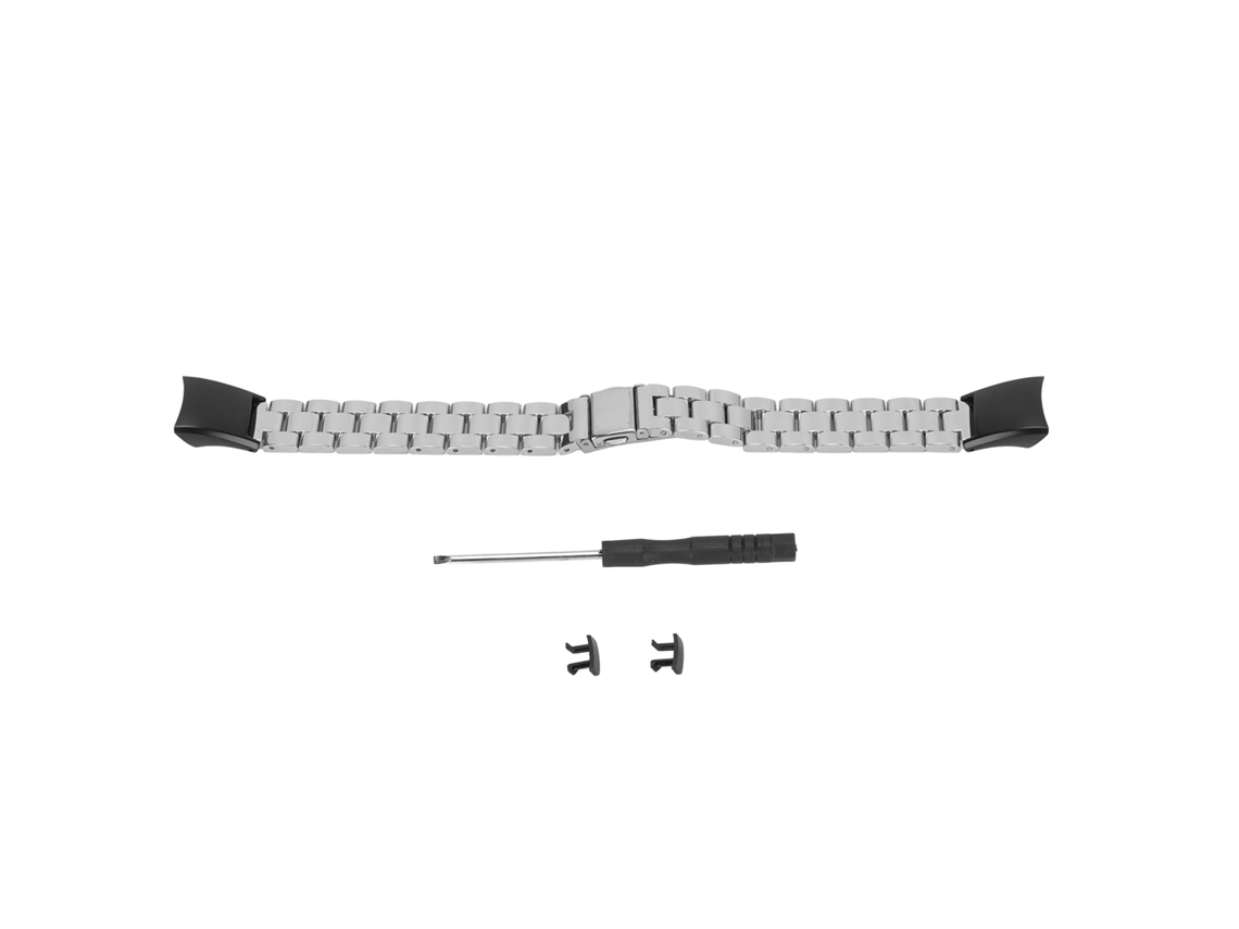 Pulseira de aço inoxidável para Honor Band 5 4 ajustável com quick release substituição elegante