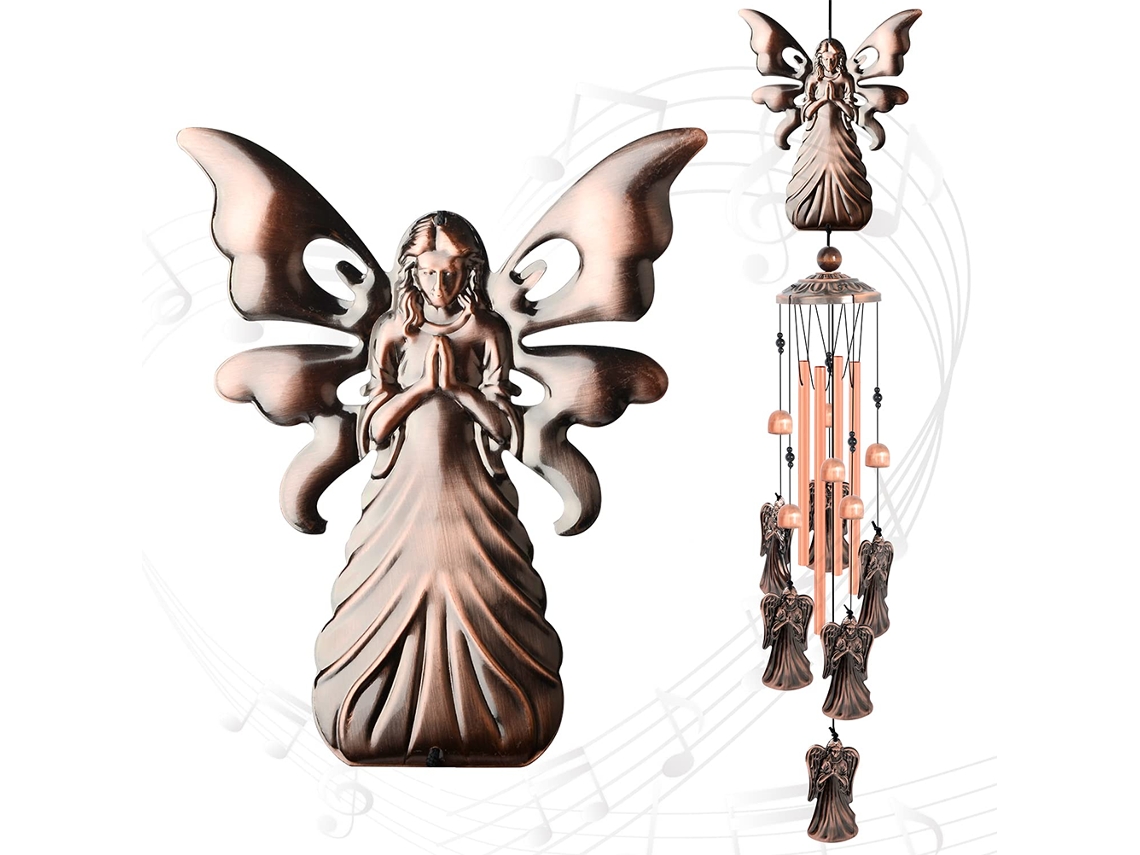 Sinos De Metal Decorativo Jardim Presente Para Mãe E Avó