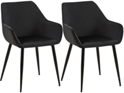 2er Set Esszimmerstuhl Luena Samt