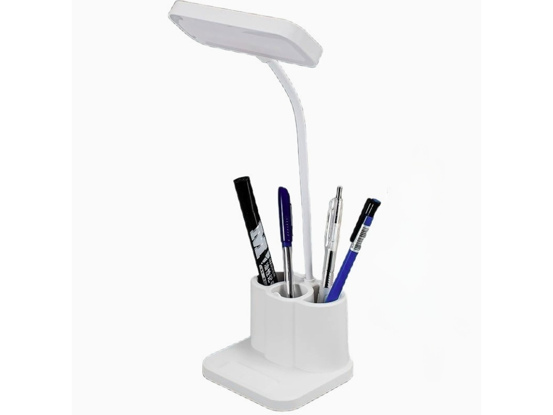 Suporte multifuncional para canecas, luminária de mesa com proteção para os olhos, recarregável via USB, ideal para quartos de estudantes.