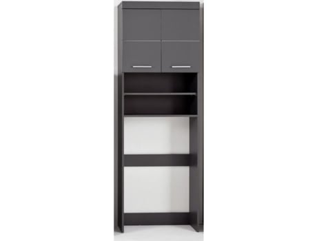 Armário para máquina de lavar AMANDA - 2 portas - 63 x 24 x 187 cm - Cinza TRENDS INTERNATIONAL