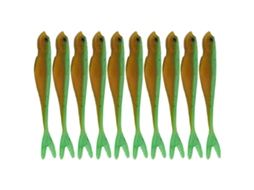 Belly-open Fish Lure Soft Bait, Lifelike Bait, Portable And Easy To Use, Two-color Soft Bait Size 3 (2 Sets)